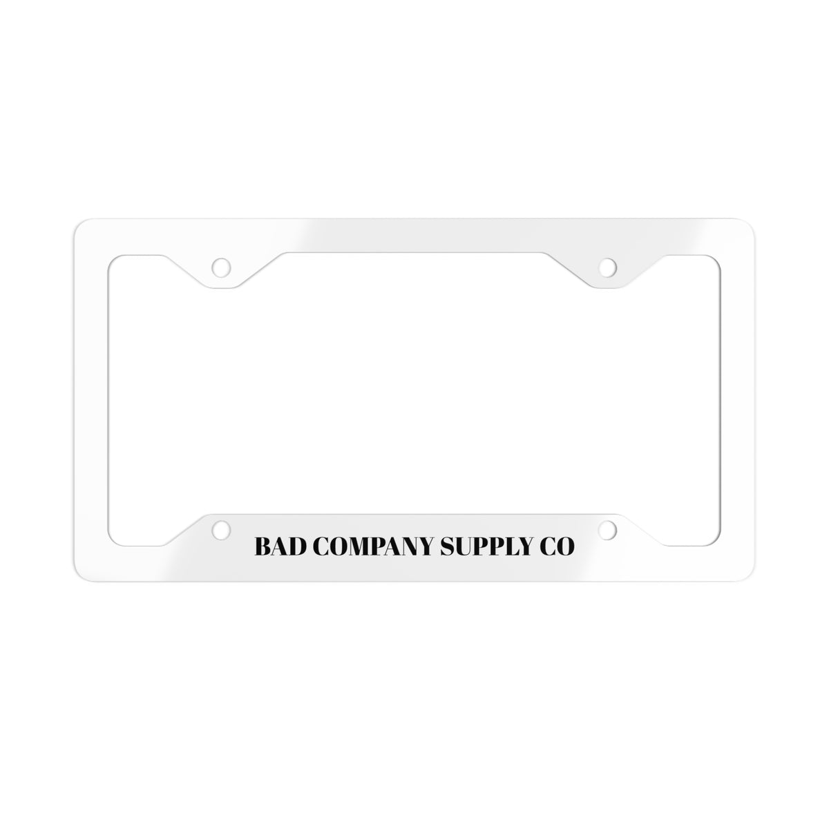 Bad Company metal automotive license plate frame