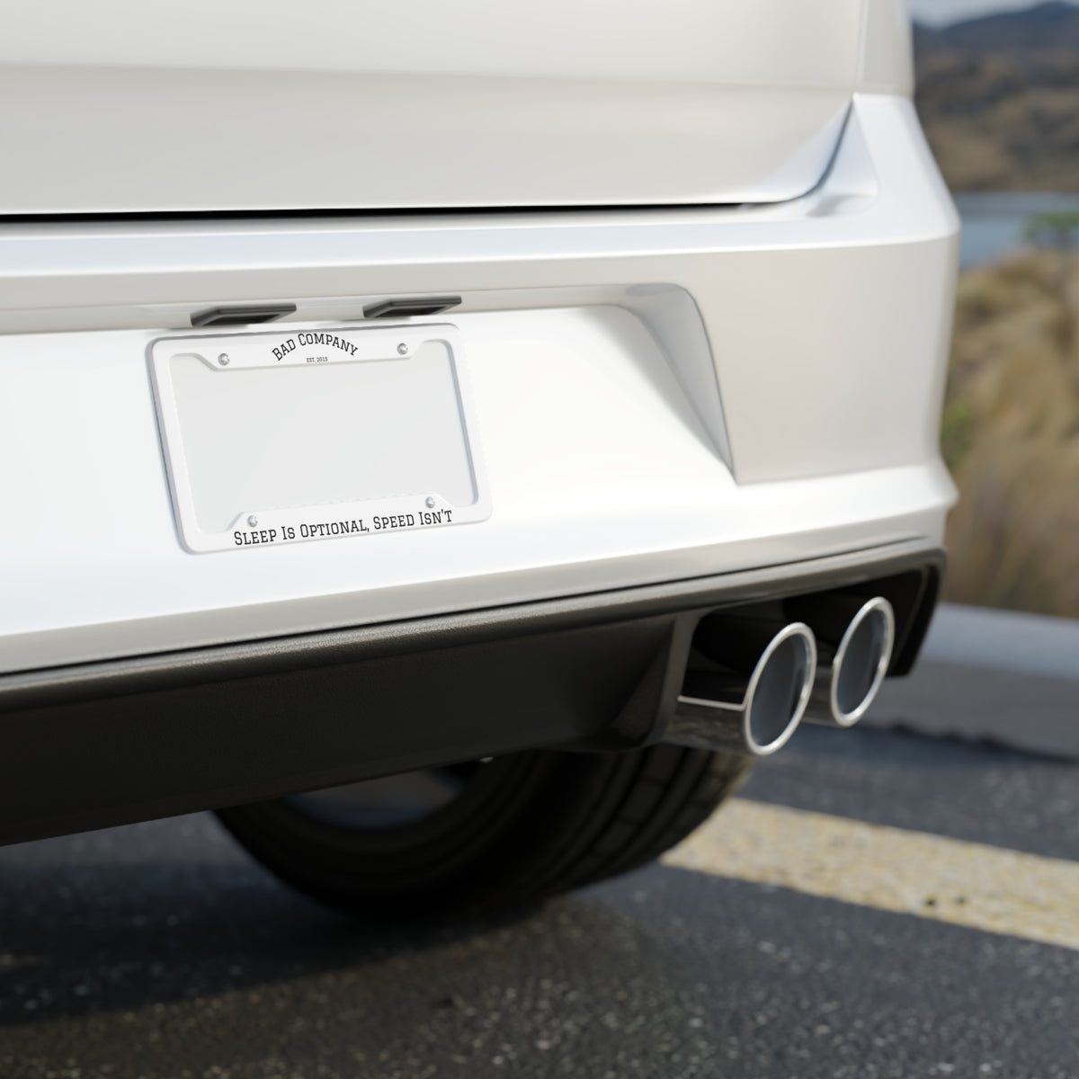 Sleep Is Optional, Speed Isn't license plate frame