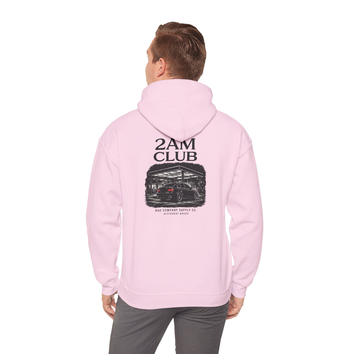 Bad Company 2AM Club racing garage graphic hoodie