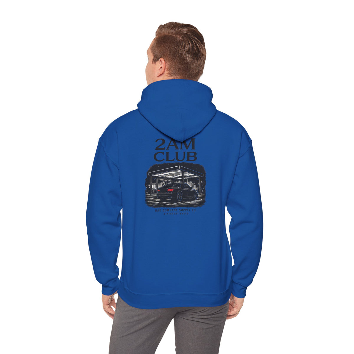 Bad Company 2AM Club racing garage graphic hoodie