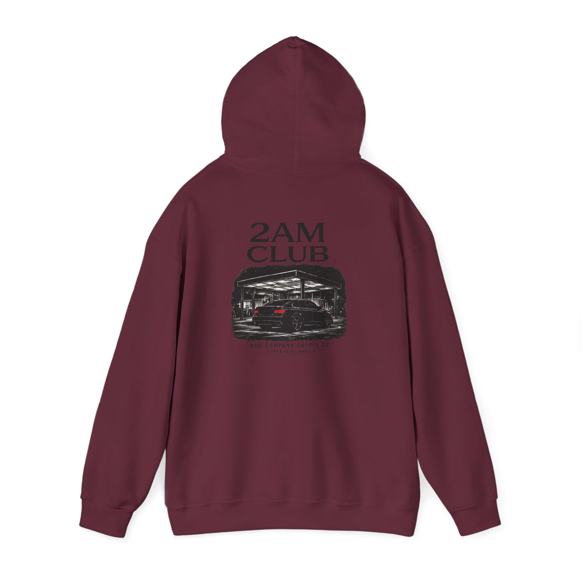 Bad Company 2AM Club racing garage graphic hoodie