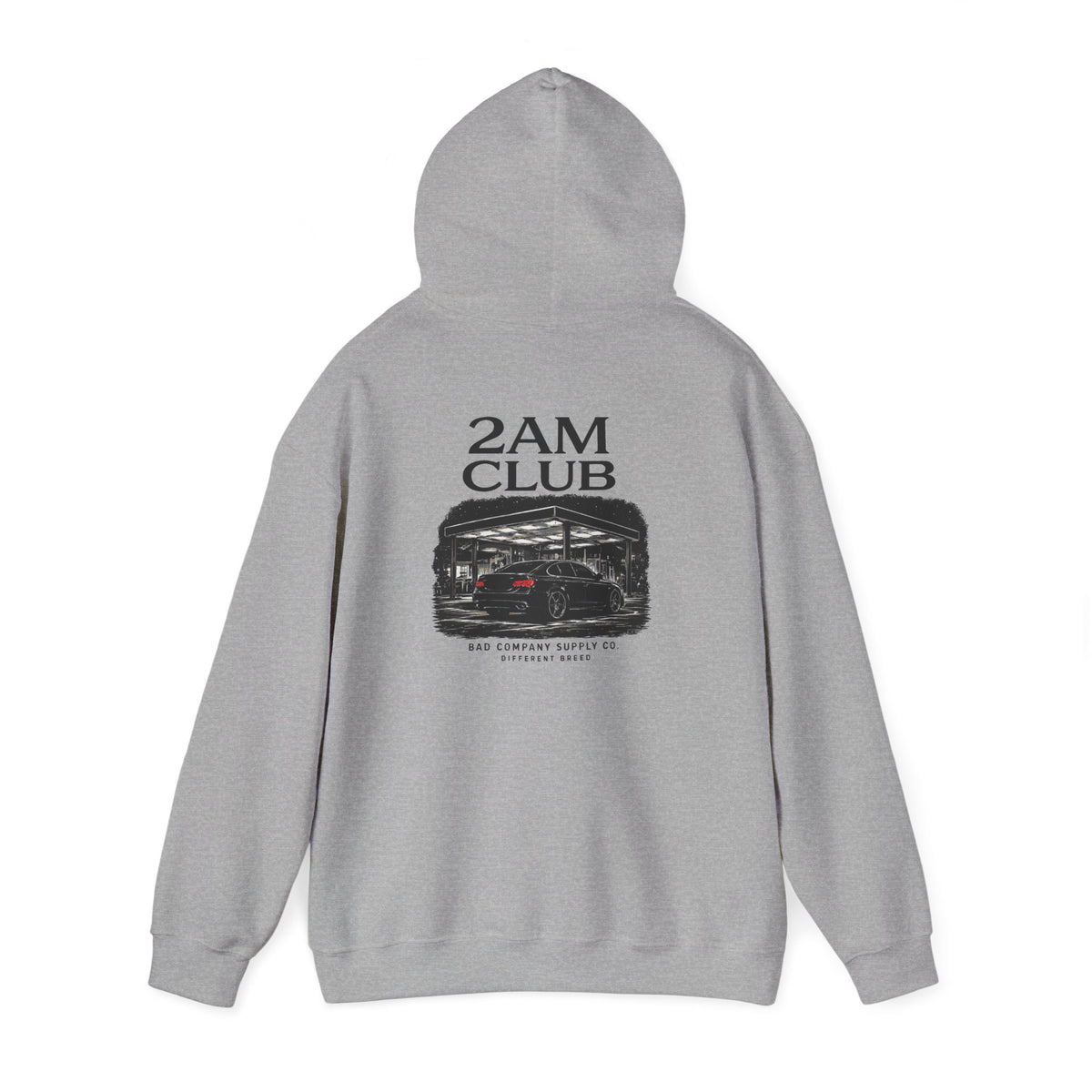 Bad Company 2AM Club racing garage graphic hoodie