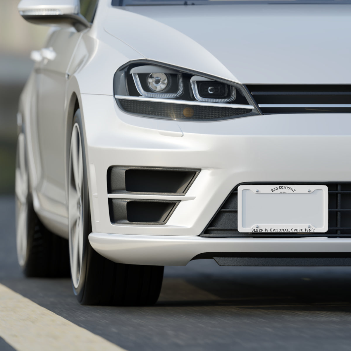 Sleep Is Optional, Speed Isn't license plate frame
